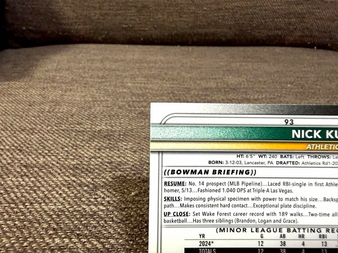 NICK KURTZ RED RC bowman Chrome カーツ レッド NICK KURTZ RED RC bowman Chrome カーツ レッド