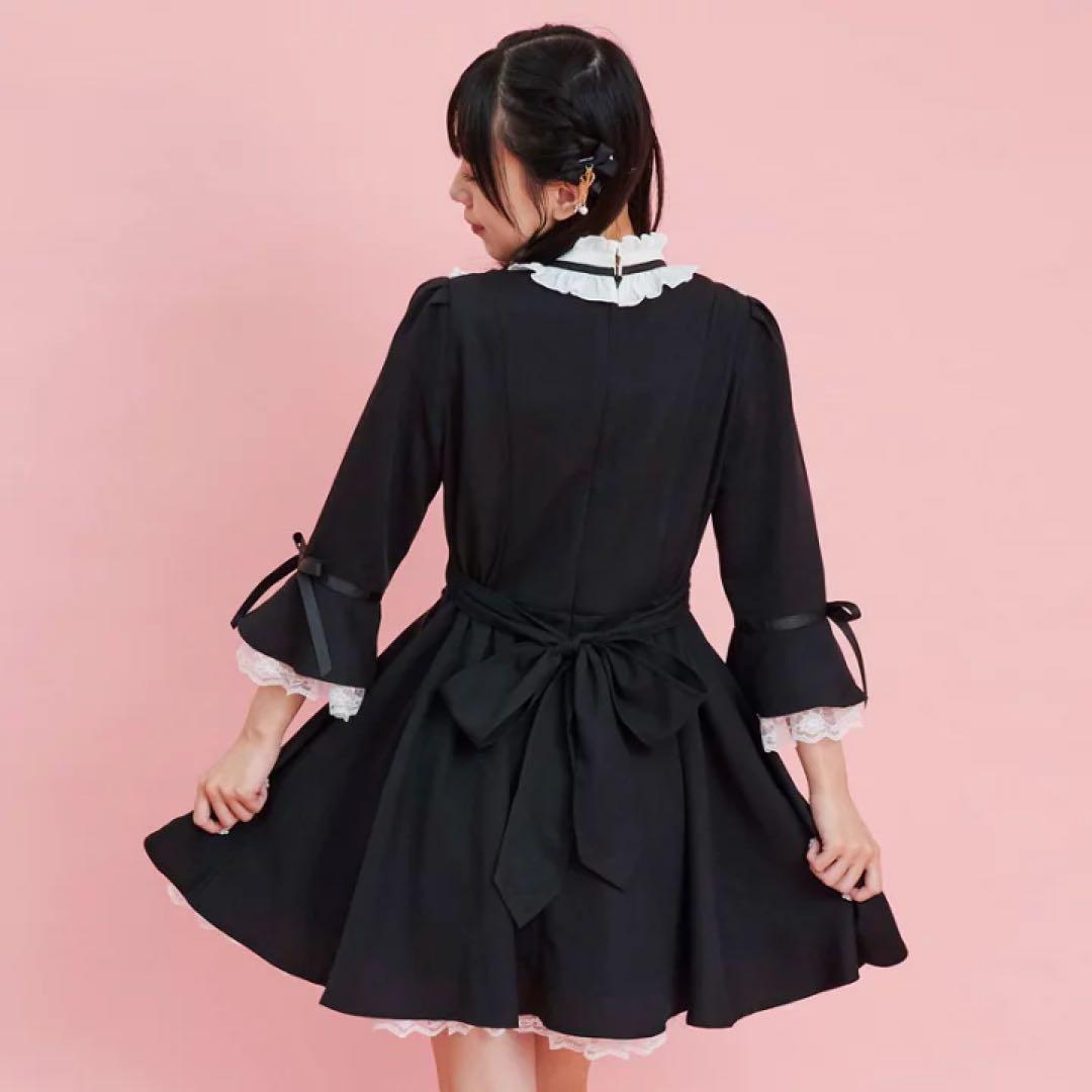 スタンド 七分袖ワンピース