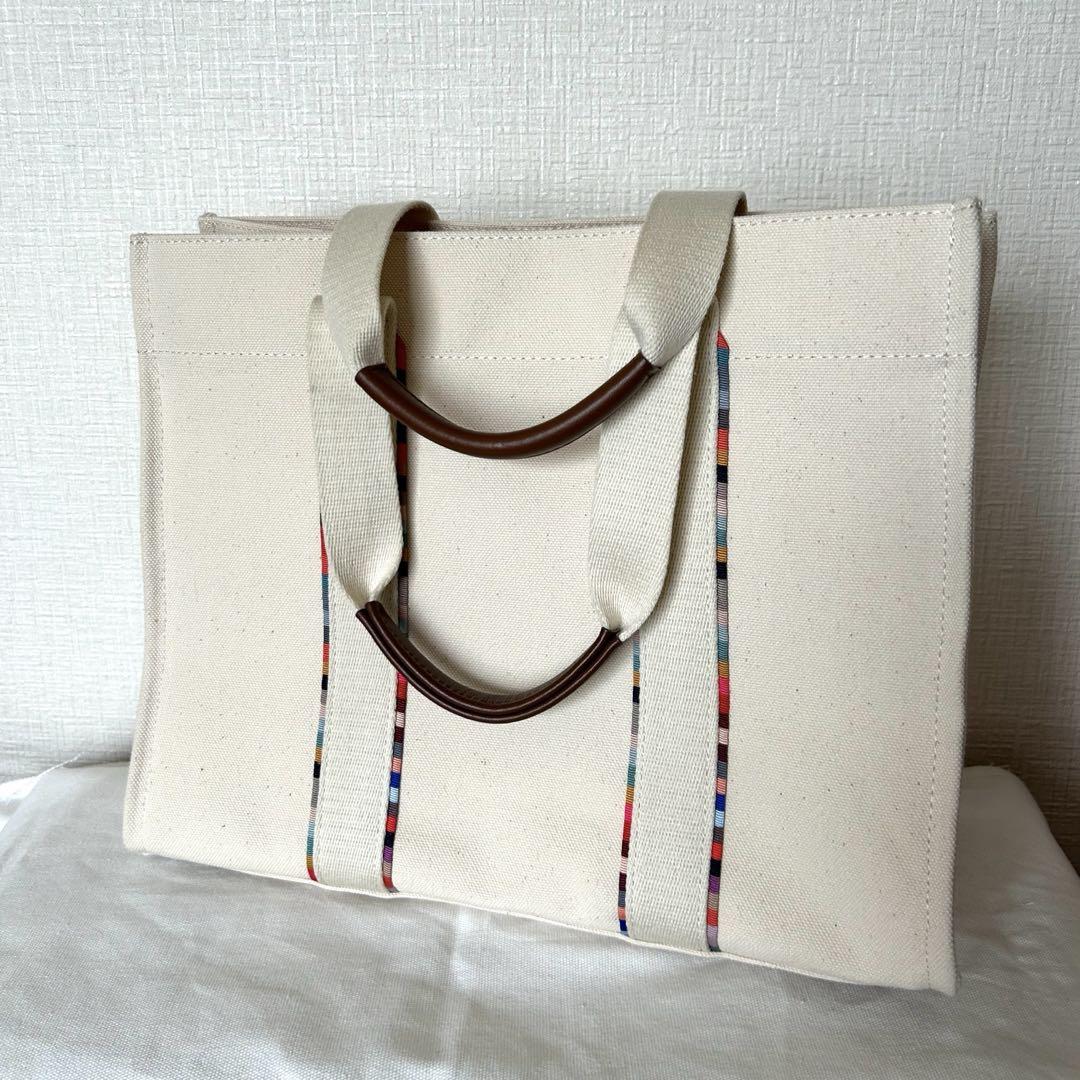 美品】Paul Smith ポールスミス ベーシック キャンバス トート