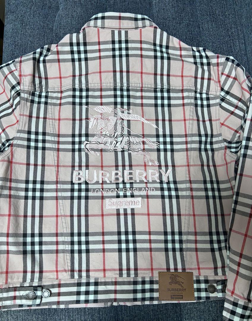 Supreme / Burberry Denim Trucker Jacket