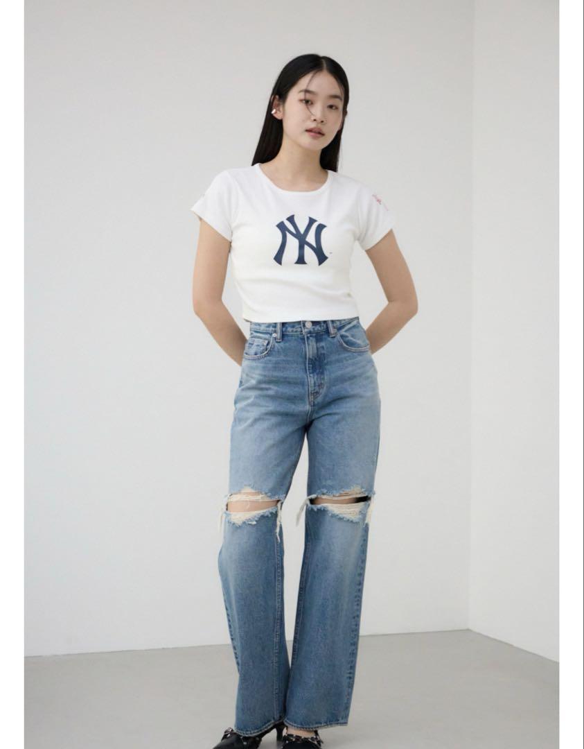 即完売　レア商品　アズール　MLB　LA　ショート丈　Tシャツ　出品迷い中♡ セール】別注MLB Tee - LOS ANGELES DODGERS（Tシャツ