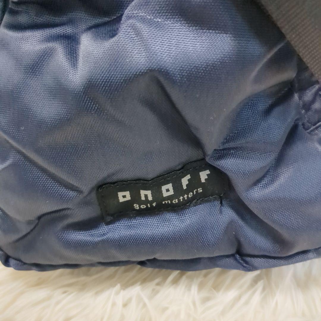 【美品】ONOFF オノフ ゴルフ ボストンバッグ　鞄　ネイビー　旅行