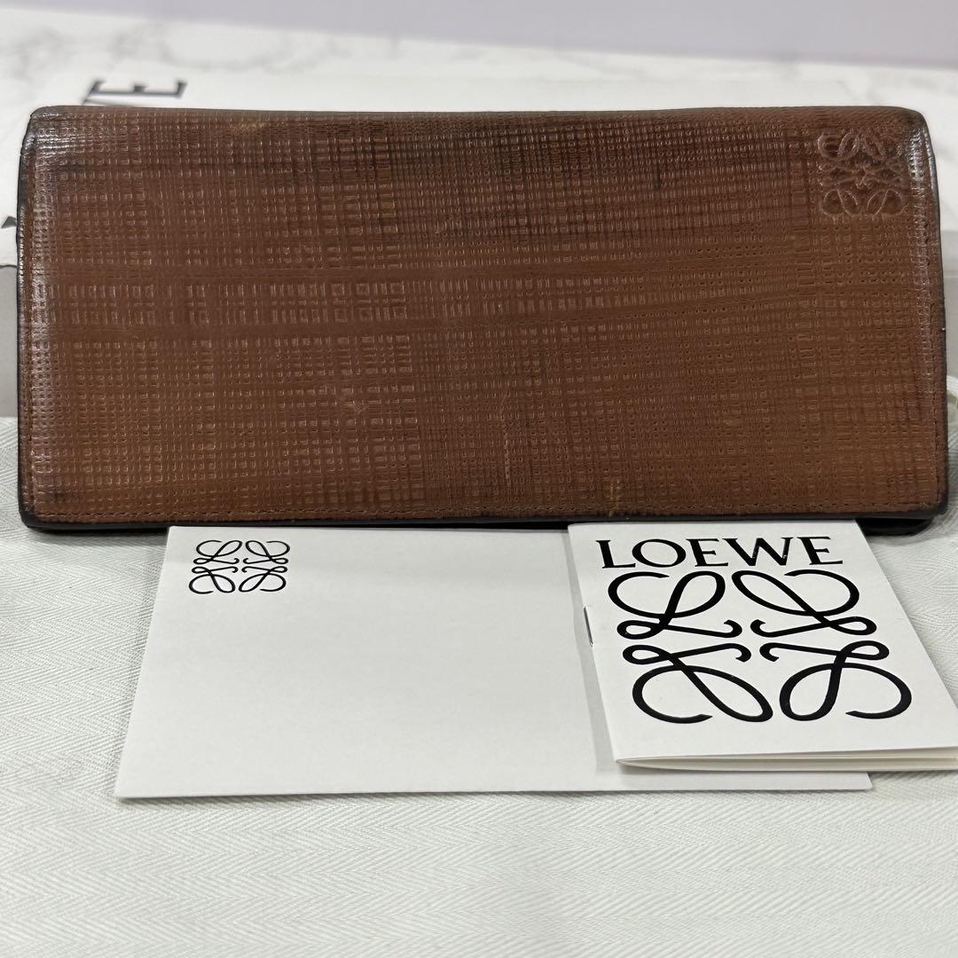 良品‼️ ロエベ　LOEWE 財布　長財布　ロゴ　コンチネンタル　ウォレット