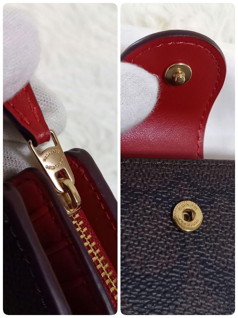 ✨ 新品未使用✨ コーチ 折り財布 シグネチャー ジップ ウォレット