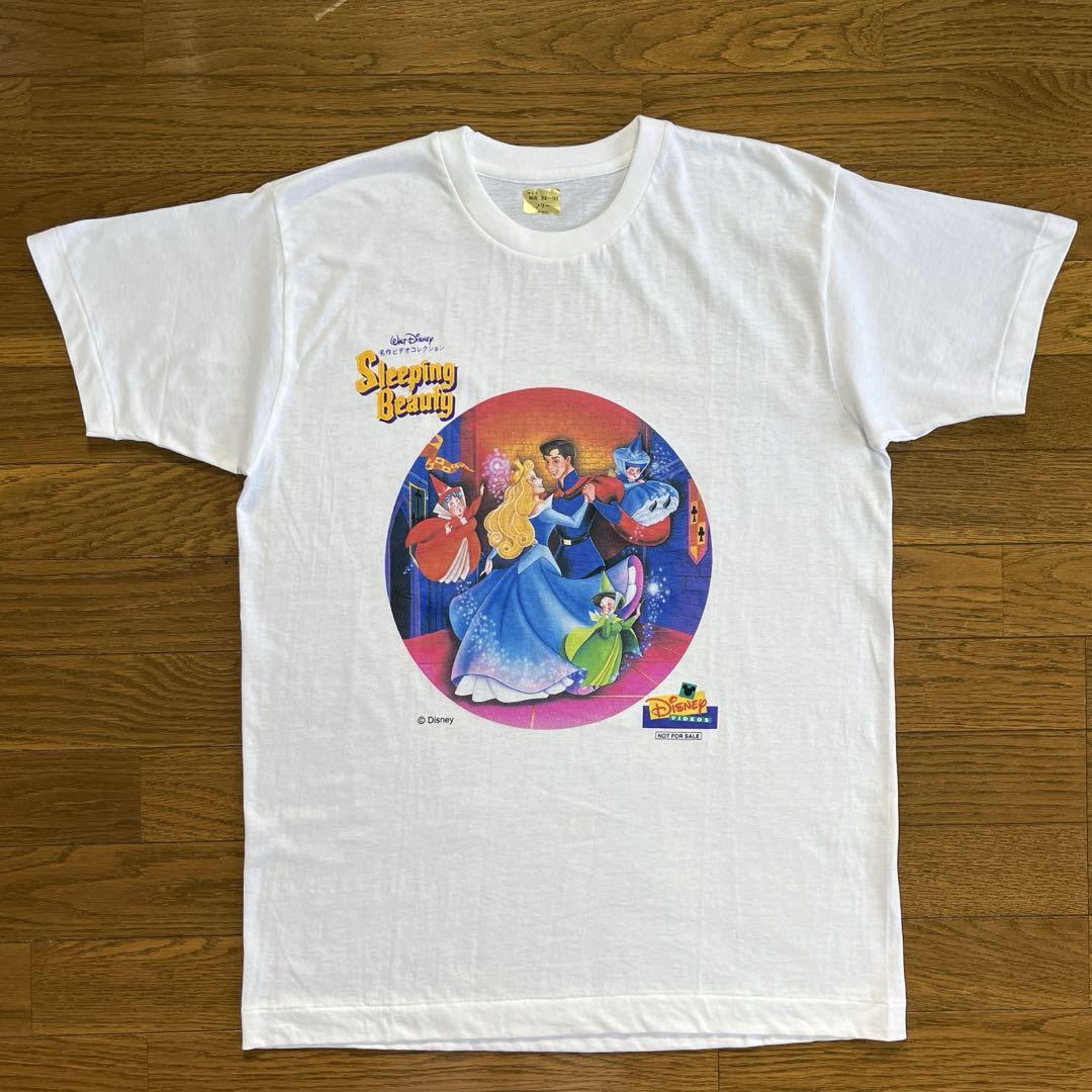 DISNEY 眠れる森の美女 Tシャツ ディズニー 公式 日本未入荷 未使用品 90s Disney 眠れる森の美女 TシャツFree 白 - メルカリ