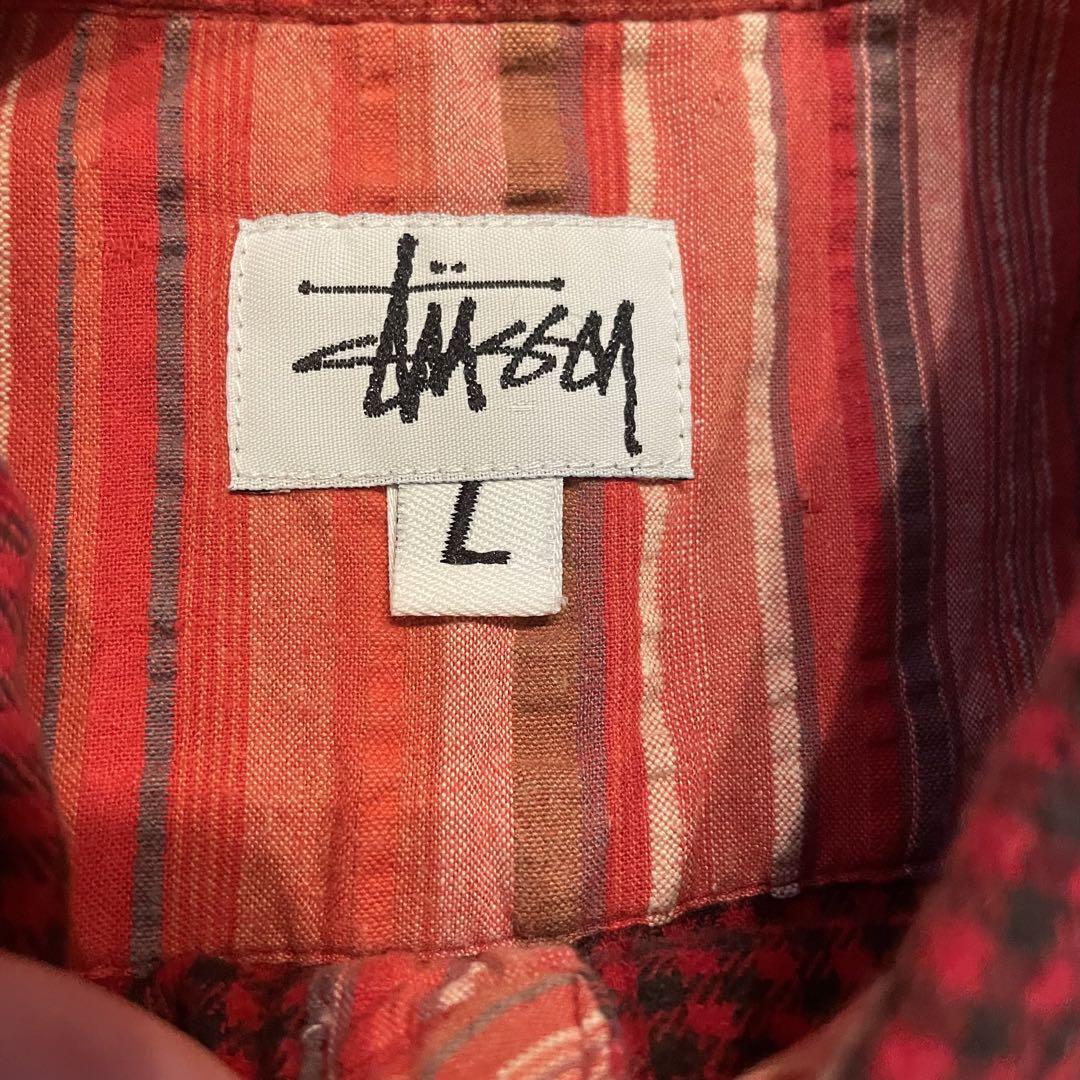 90s 00s stussy チェックシャツ Lサイズ