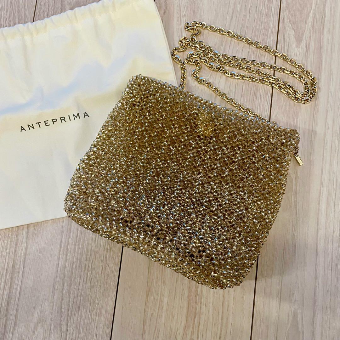 美品✨ANTEPRIMA アンテプリマ　セッキオスティローゾ　ゴールド ANTEPRIMA アンテプリマ セッキオスティローゾ ゴールド アンテプリマ