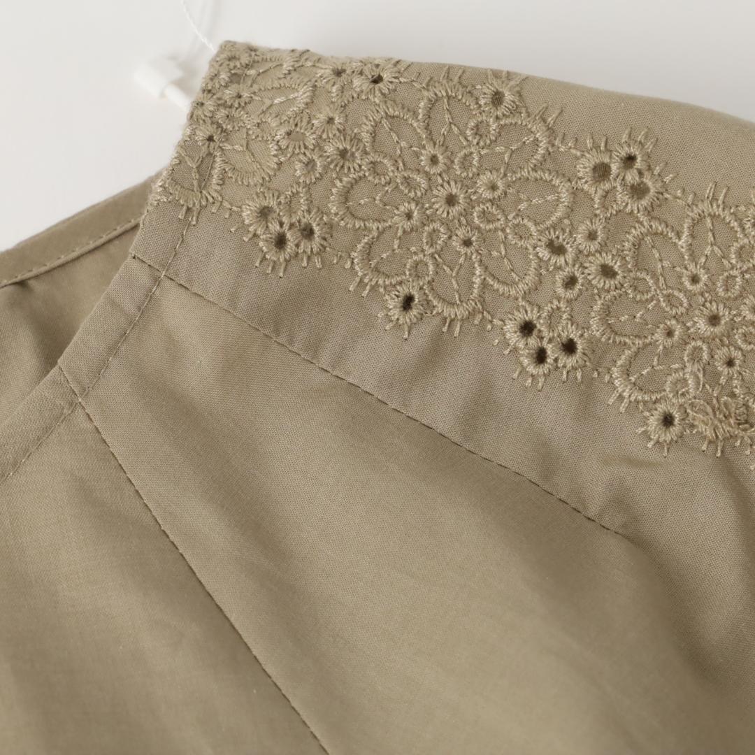 504* 新品 今季 自由区 エンブロイダリーブロードプルオーバー ブラウス40