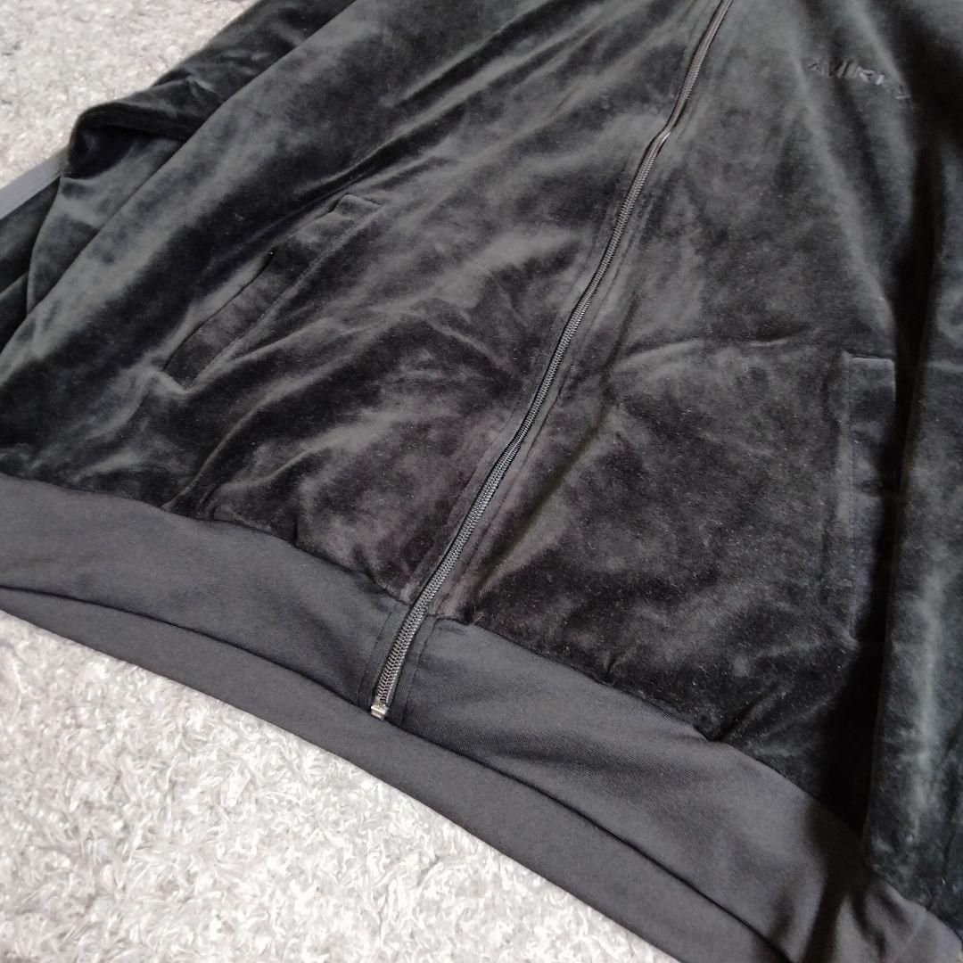 【美品希少サイズ】アヴィレックス ベロアトラックジャケット 2XL ブラック 美品希少サイズ】アヴィレックス ベロアトラックジャケット 2XL