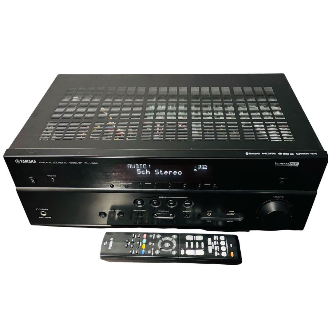 YAMAHA AVレシーバー RX-V385 リモコン付き - メルカリ