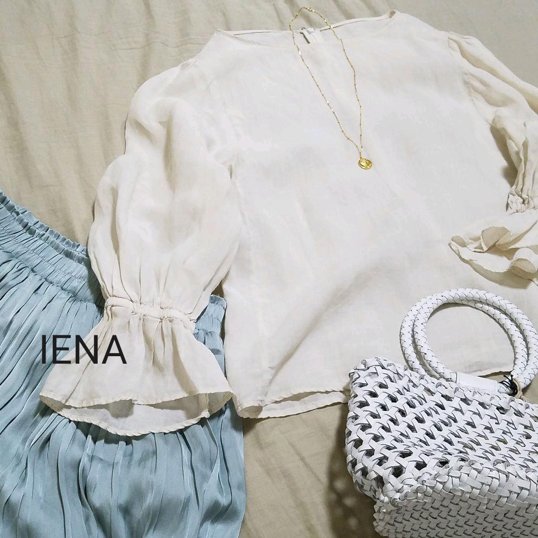 IENA イエナ ラミーリネン パフスリーブ シアーブラウス