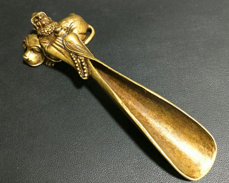 純銅  茶杓  茶器道具  茶杓を分ける