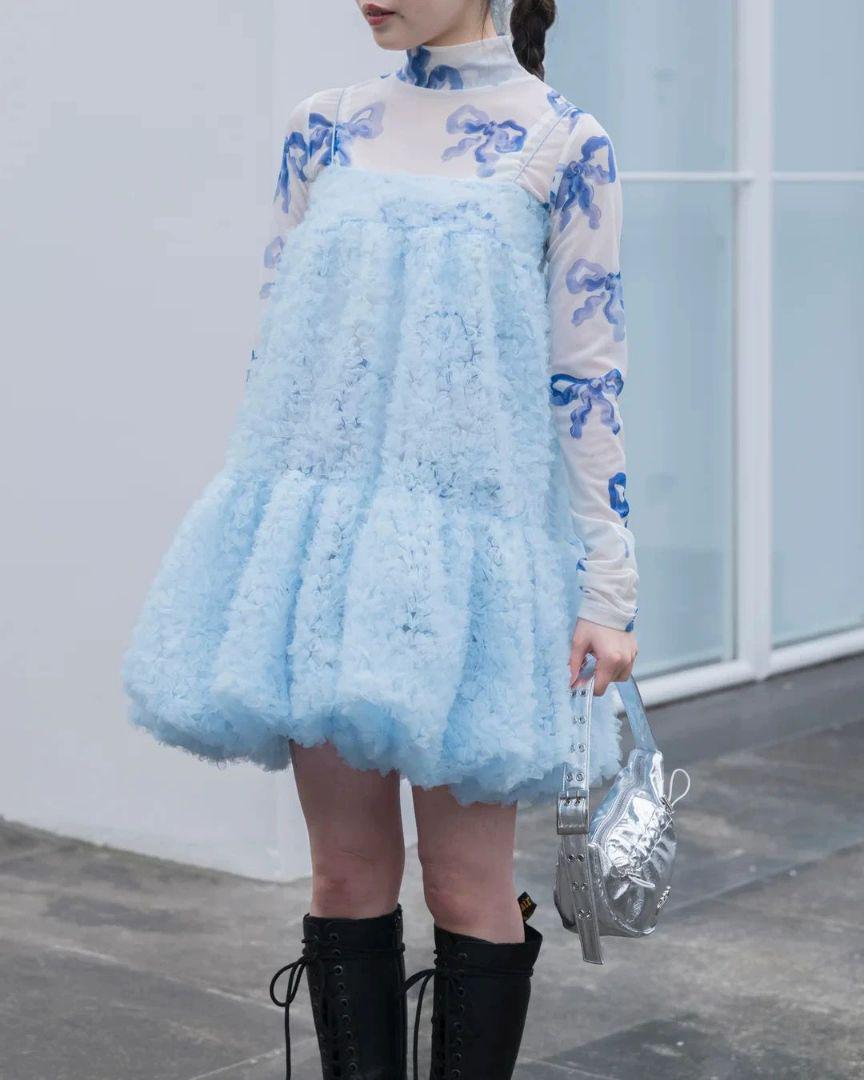 【新品】あさぎーにょ BLUE RIBBON SEE-THROUGH TOPS