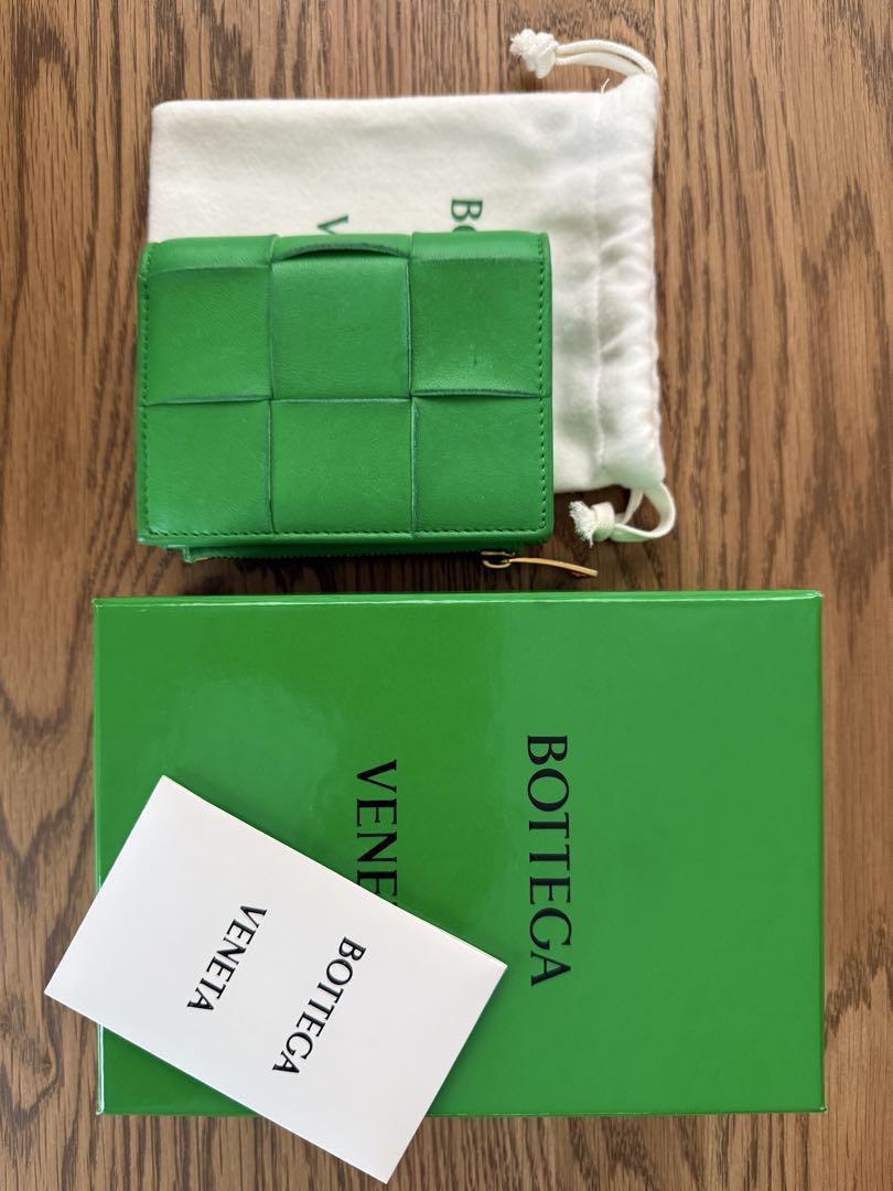 BOTTEGA VENETA グリーン 二つ折り財布