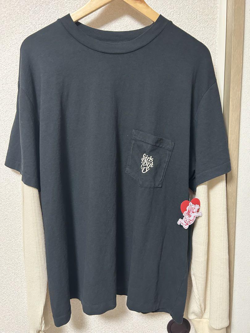 トップス Cherry x GDC Boxy Pocket Thermal (Black)