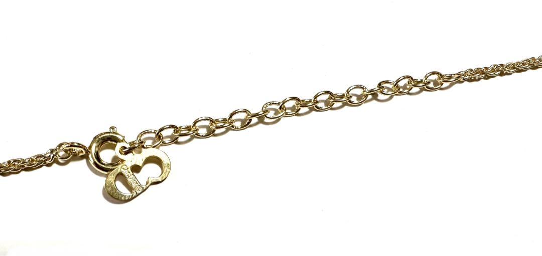 Christian Dior ゴールド ネックレス 90s CD ロゴ 刻印