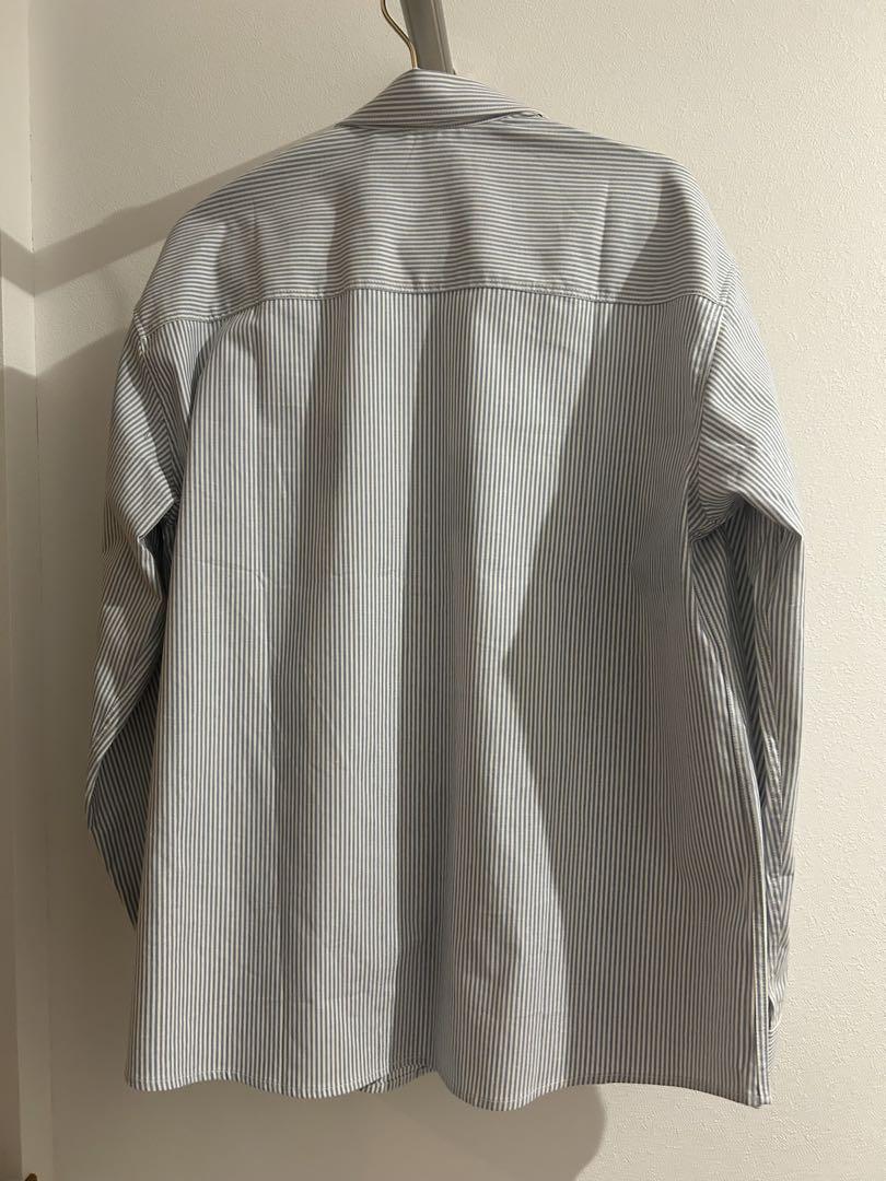 マルディメクルディ　ストライプ柄 長袖シャツ ピンク刺繍 COTTON SHIRT STRIPE_PINK PINK - MARDI MERCREDI