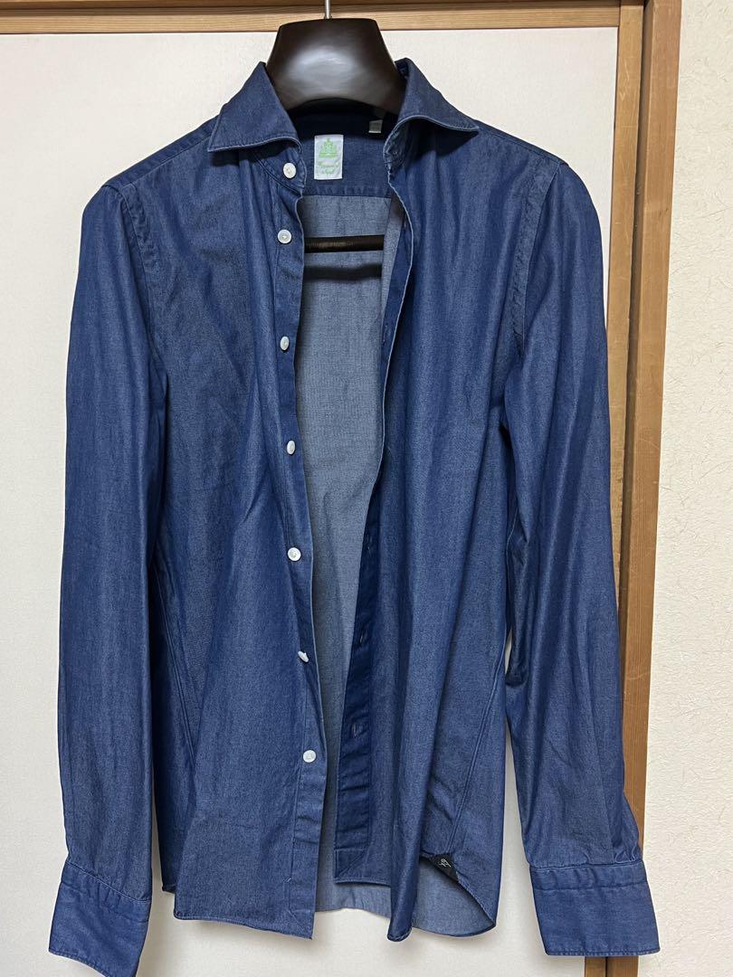 フィナモレ Finamore シャンブレー SIMONE インディゴウォッシュ