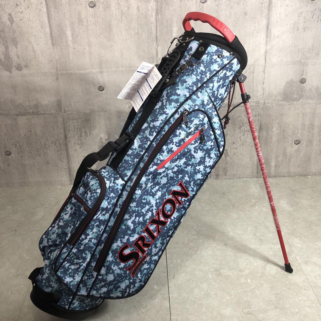 未使用品　SRIXON　キャディバッグ　スタンド式　カモフラ　ブルー　4分割