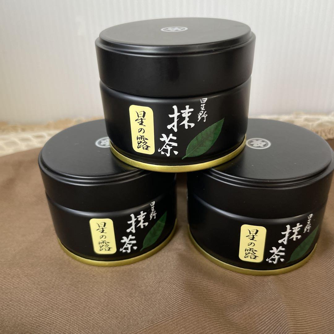 星野製茶園　八女抹茶　【星授】1缶　星の露　1缶　八女の露　1缶　各20g 楽天市場】抹茶 星野園 八女の露 100g缶 福岡 八女 星野村の