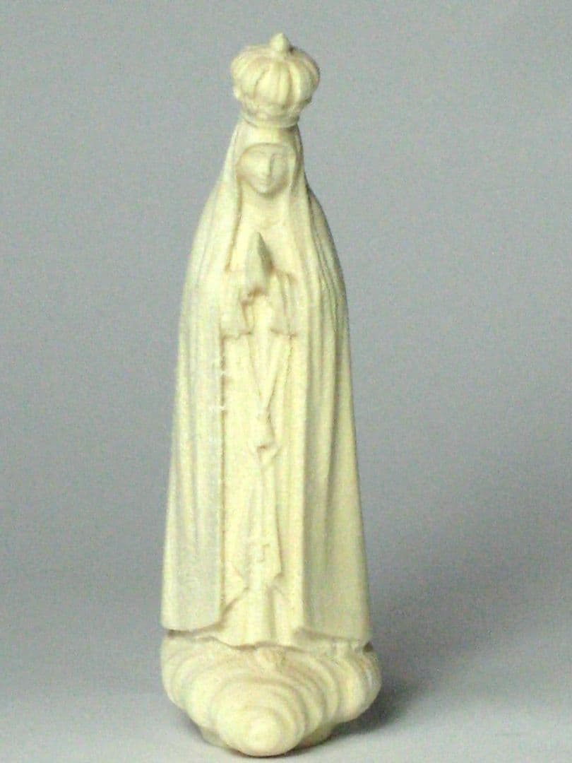 信者さん向け本物のマリアさま　マリア像　マリア様　7cm 　白木　イタリア製