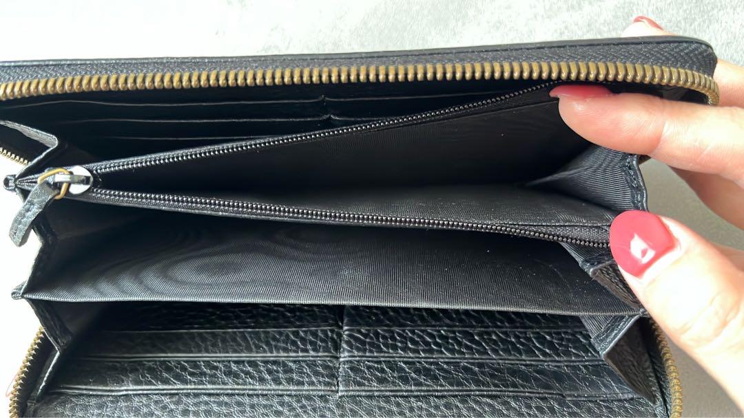 うるる　グッチ GUCCI GG マーモント ラウンドファスナー 長財布