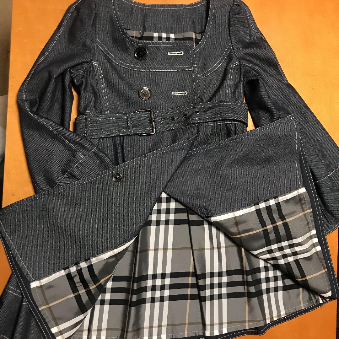 BURBERRY BLUE LABEL　三陽商会　シャドーチェックコート BURBERRY BLUE LABEL 三陽商会 シャドーチェックコート