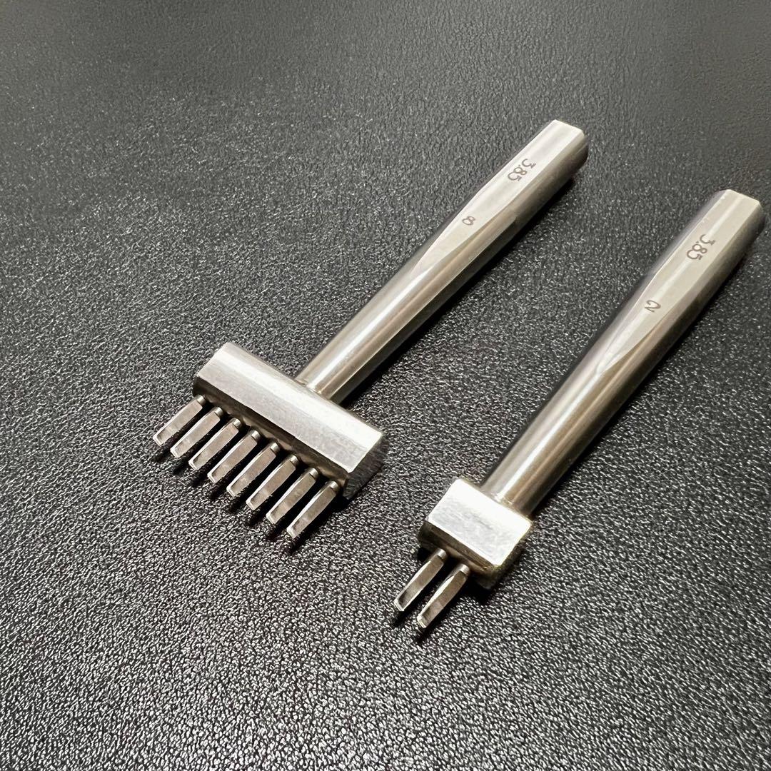 KS Blade Punchヨーロッパ目打ち穴あけ道具工具3.85mm3本セット