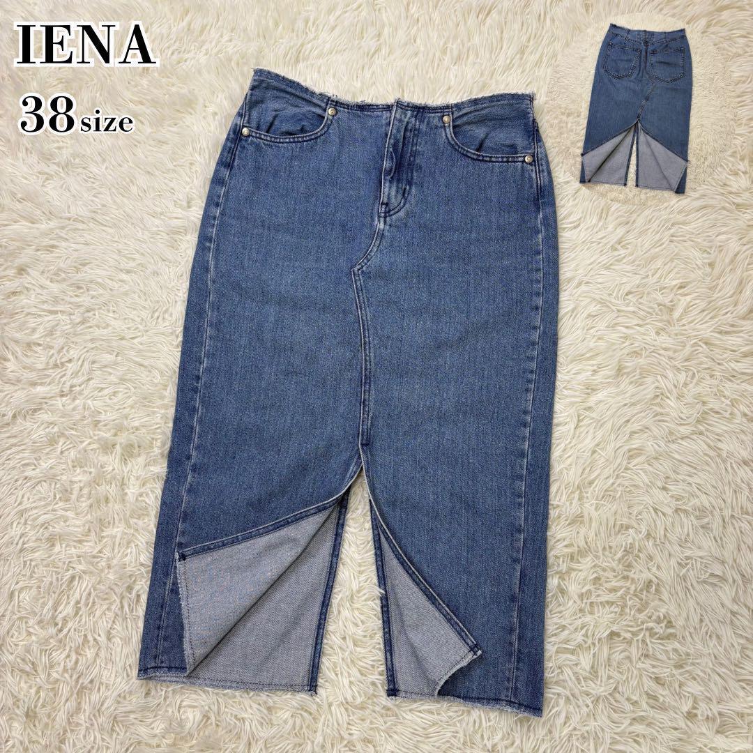 美品✨大人気【IENA】38 USEDデニム リメイクスカート