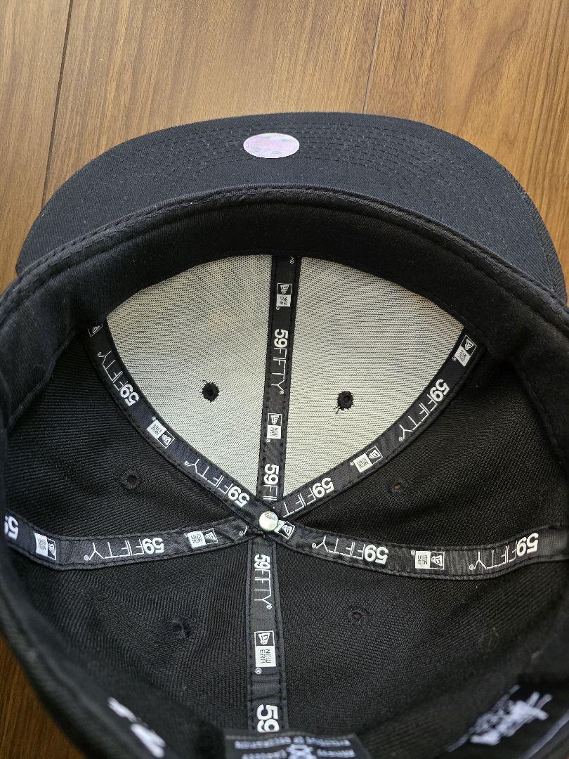 NEW ERA STUSSY 黒 7 5/8 60.6cm ステューシー 美品