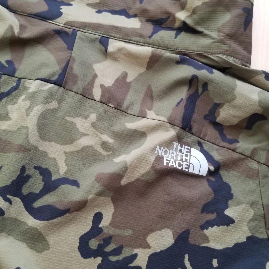 新品】THE NORTH FACE ウインドブレーカー カモフラ柄 160