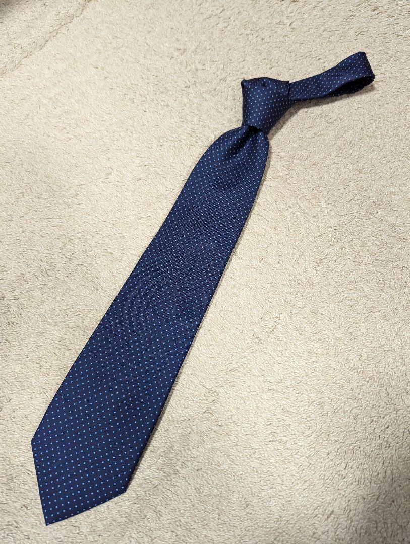 極美品 E.Marinella ネクタイ 36oz セッテピエゲ ピンドット