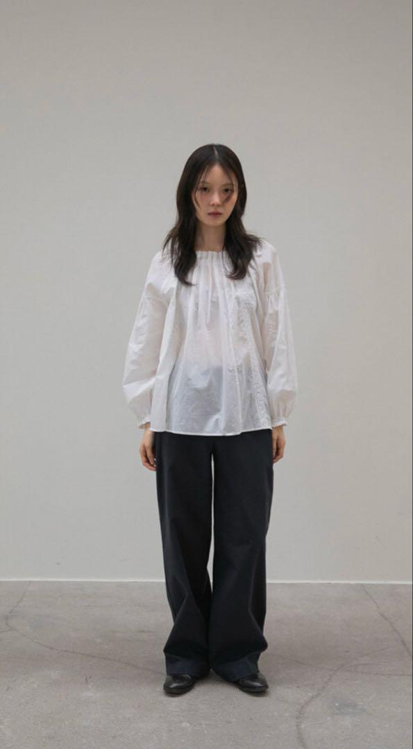 OHOTORO Pintuck Lace Blouse オオトロ ベージュ 完売 OHOTORO Pintuck Lace Blouse / ivory - メルカリ