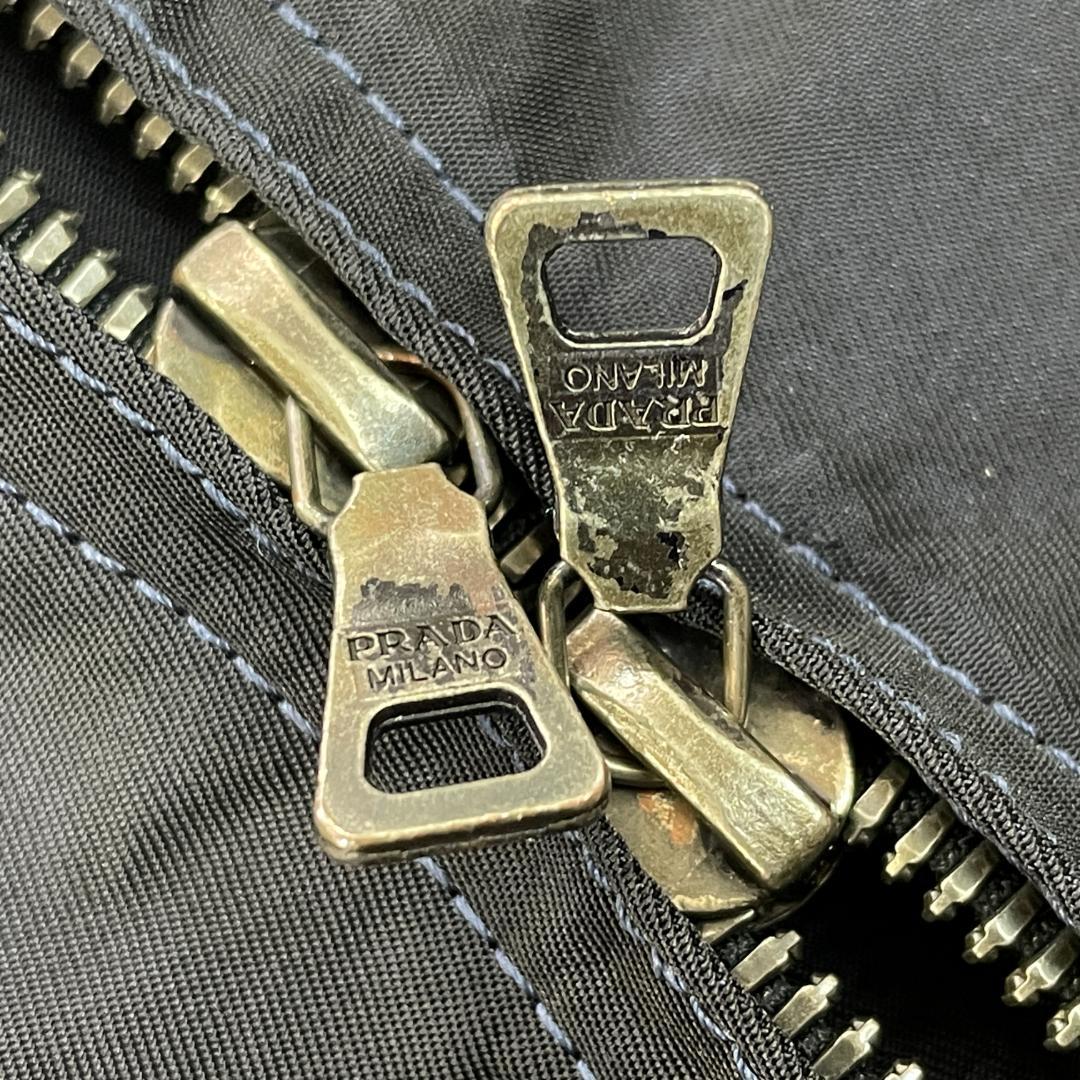 PRADA プラダ ダブルジップ ナイロンジャケット ネイビー