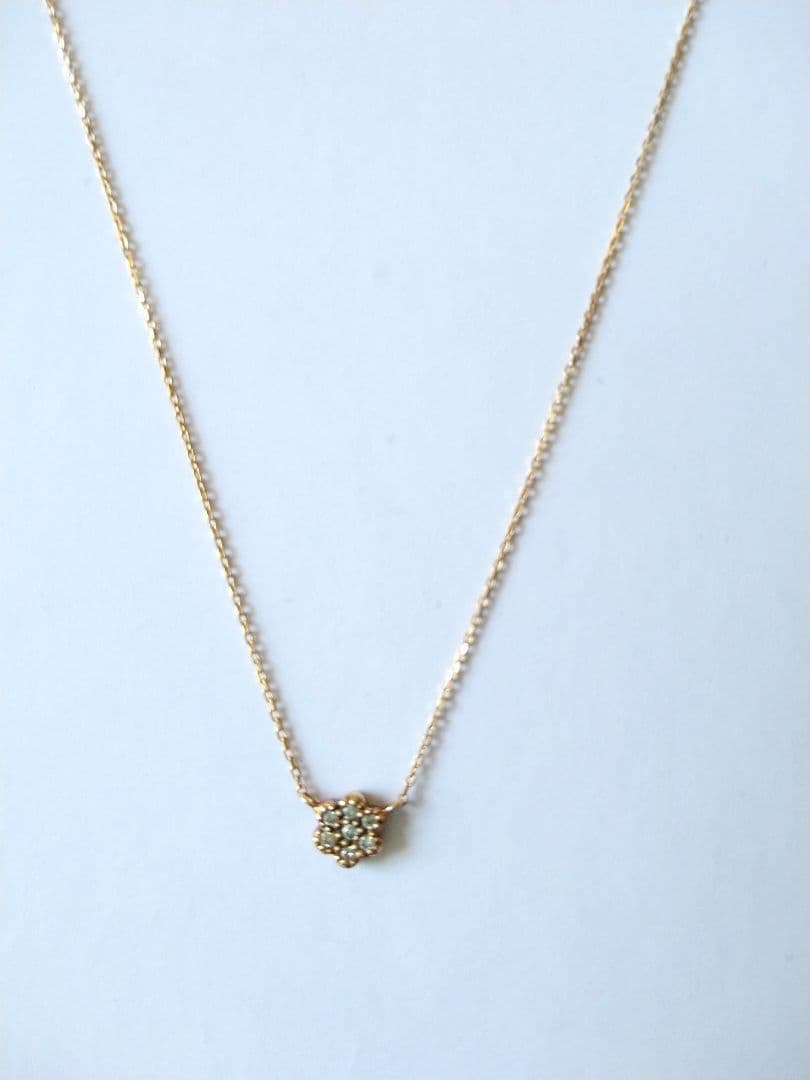 翌日発送可能】 festaria K10 YG ダイヤモンド&ピンクトリマリン