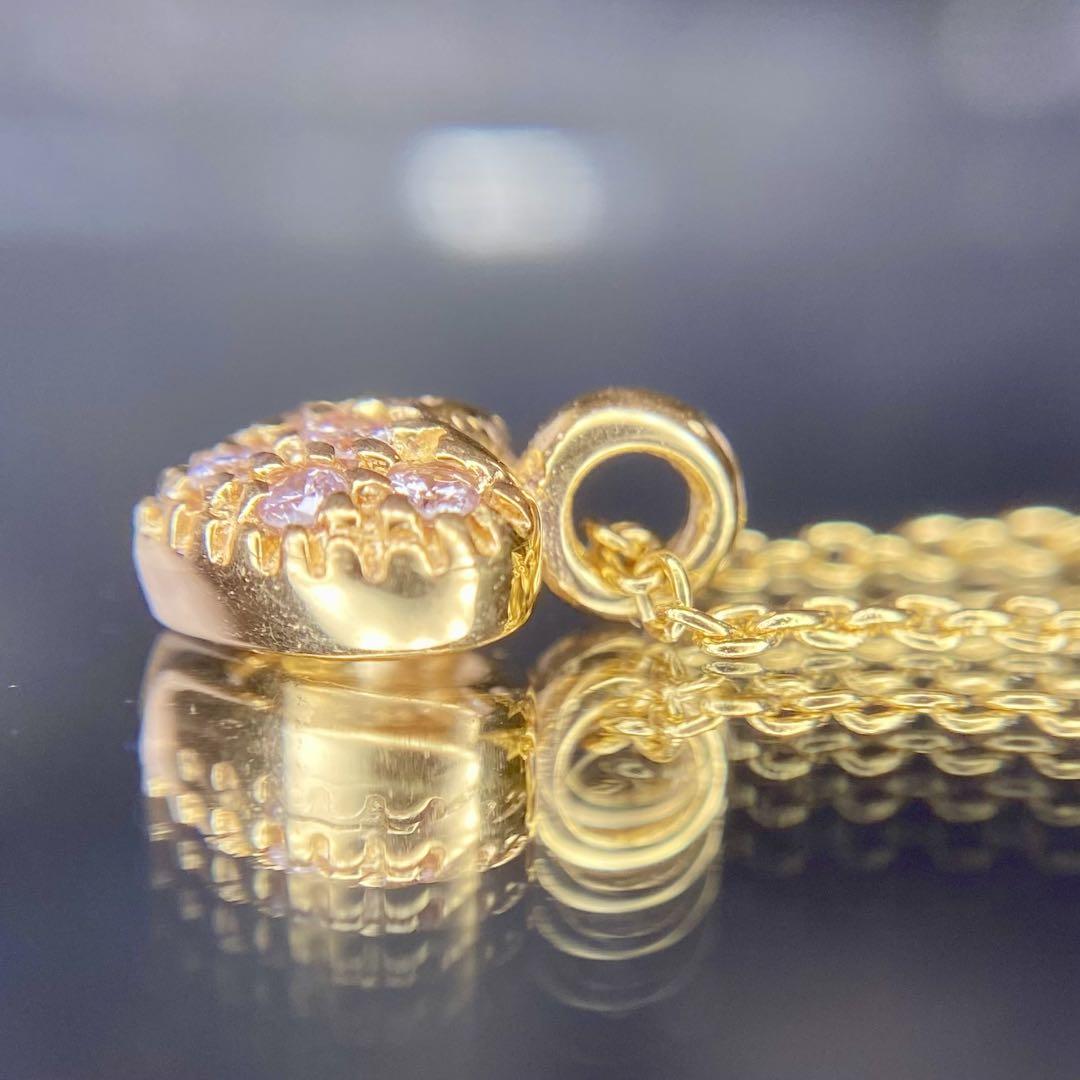 天然無処理 ピンクダイヤモンド 計0.09ct K18 - メルカリ