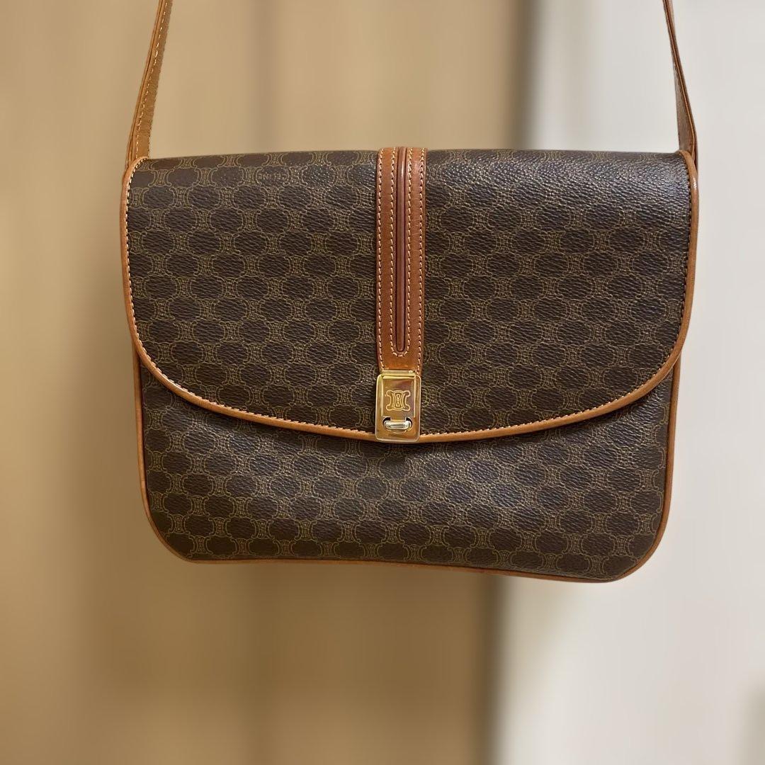 オールドセリーヌ　マカダム　 ショルダーバッグ