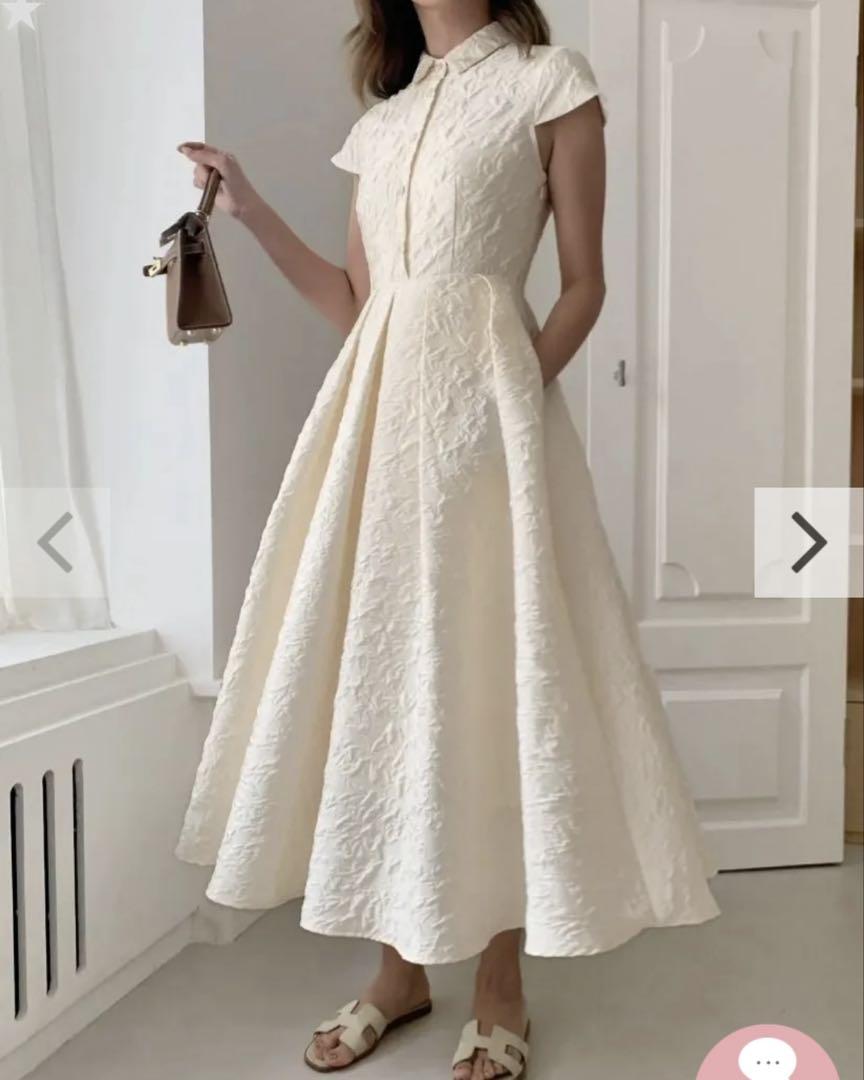 JACQUARD HEPBURN DRESS バースデーバッシュ
