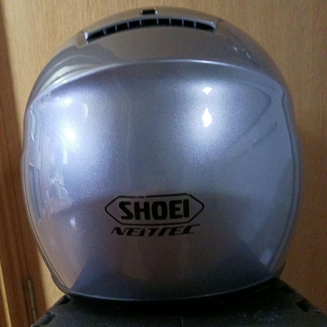 シルバーフルフェイスヘルメット