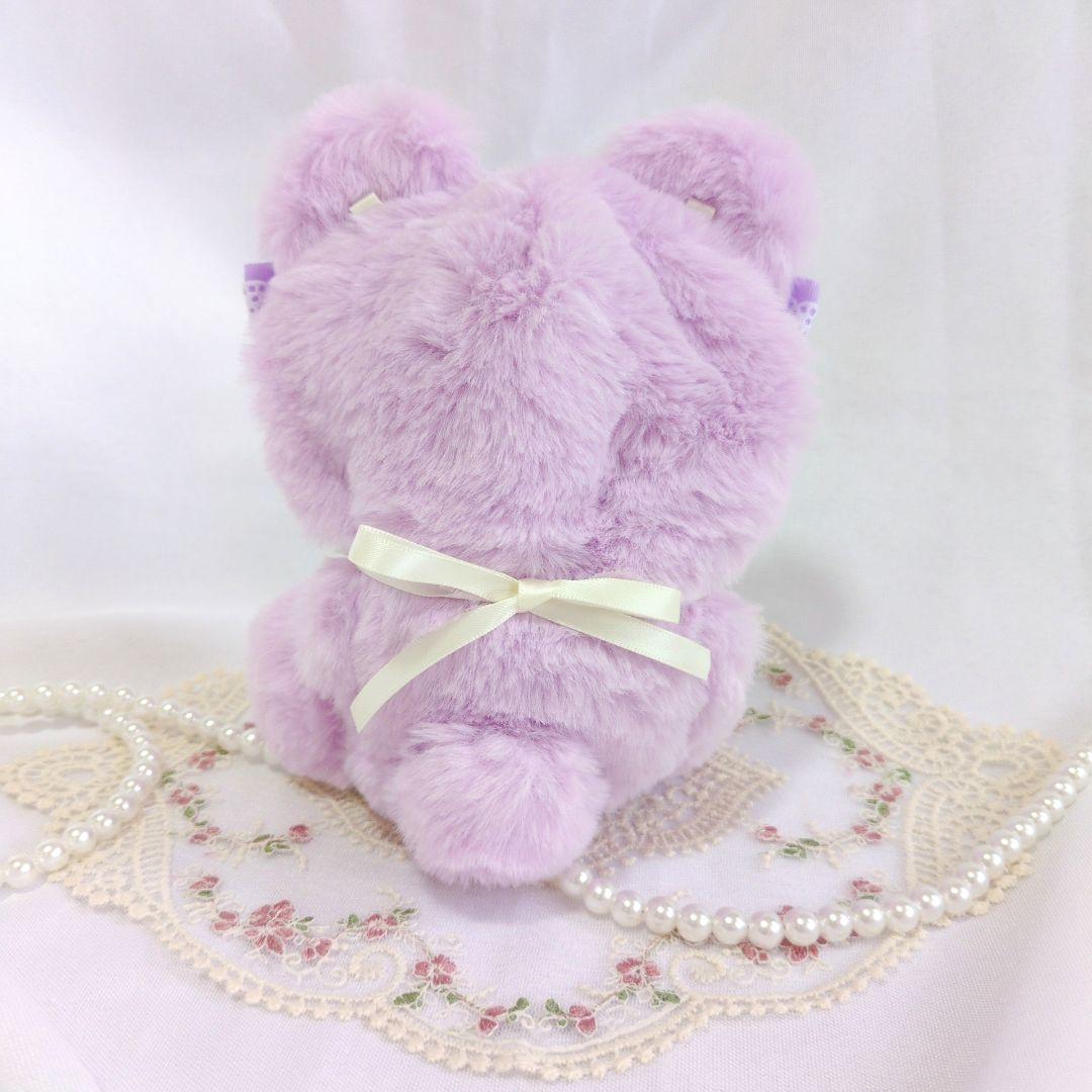 ぬい服 着ぐるみ 16cm おすわり くま 紫 16cmぬいぐるみお座りぬい服♡紫くま - メルカリ