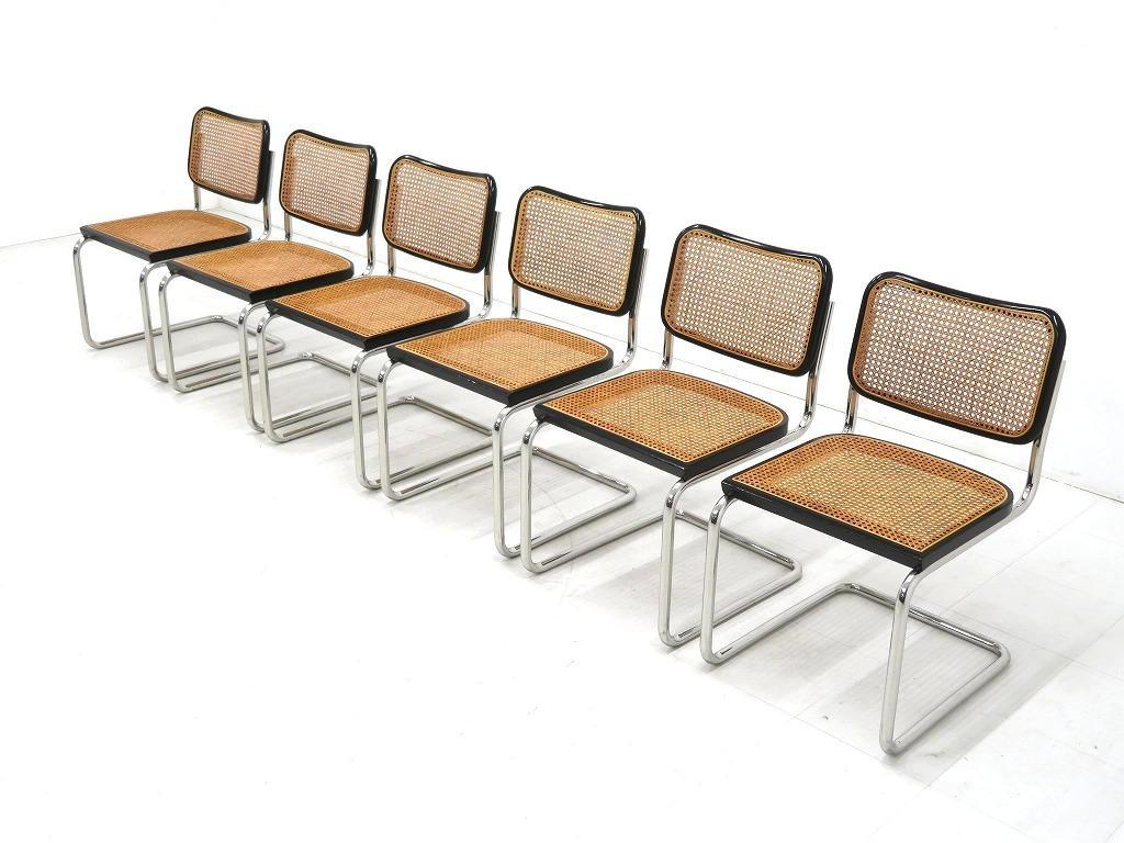 knoll ノール　本物　チェスカチェア　ラタン　ビンテージ　チェア　6脚セット