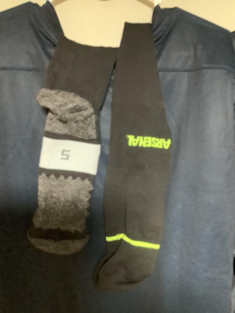 美品　Arsenal サッカーウェア オーセンティックネイビー XL ソックス付