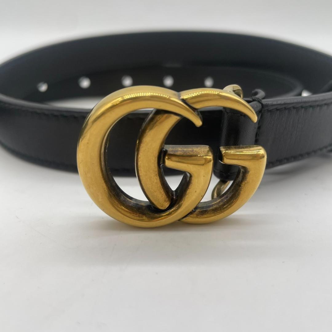 GG Marmont wide belt in black | GUCCI® US