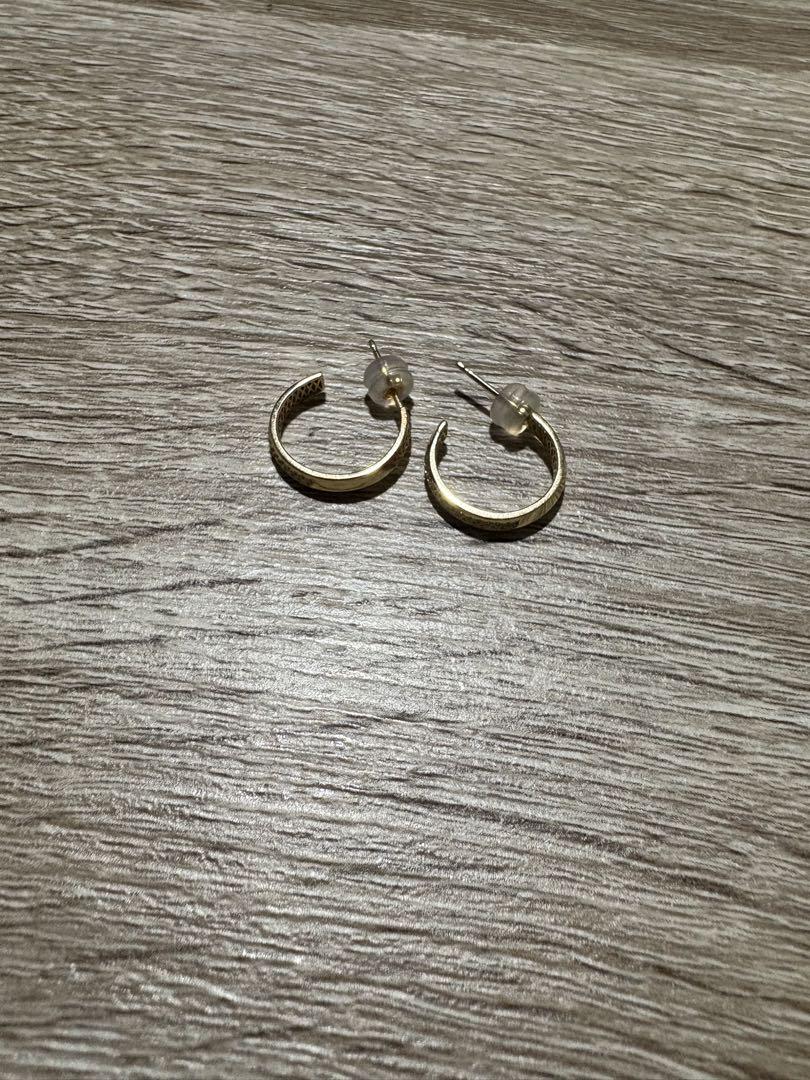 XOZ バンブー フープポストピアスk10 bamboo hoop post pierced earring バンブー フープポストピアス
