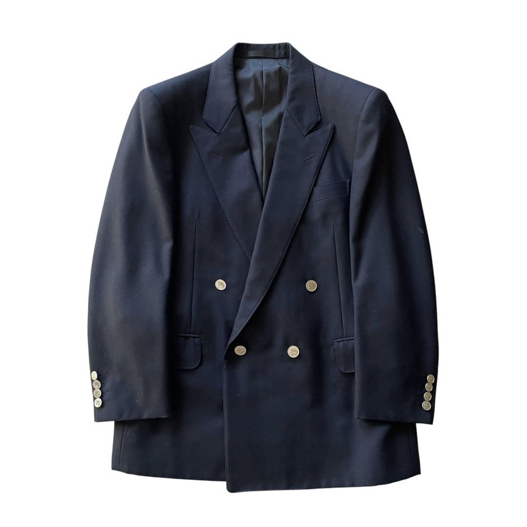 超美品!! Burberrys ブレザー ジャケット 紺ブレ 銀ボタン AB4