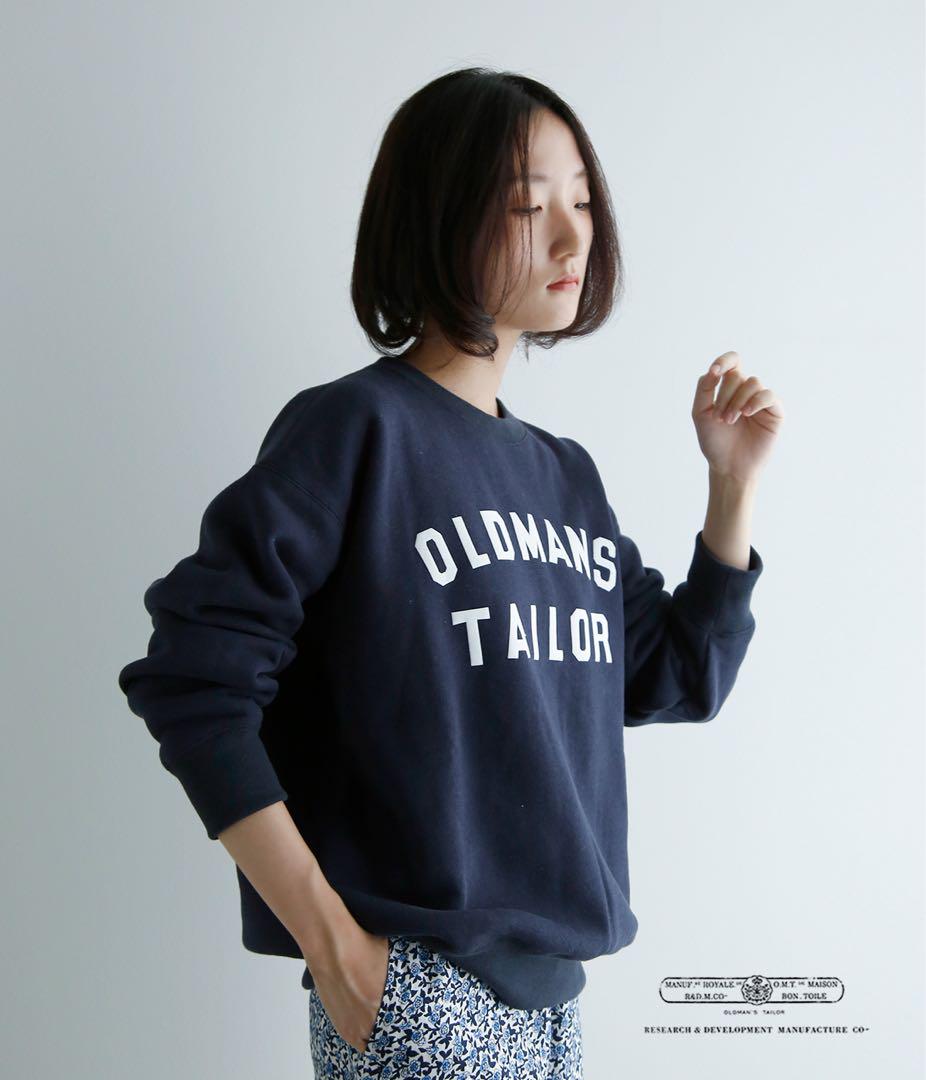 OLDMANS TAILOR オールドマンズテーラーフロッキープリントスウェット
