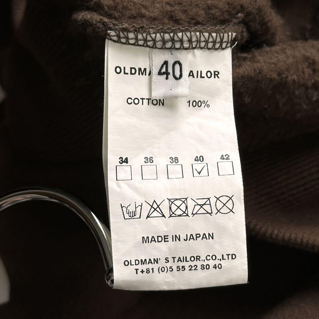 OLDMANS TAILOR オールドマンズテーラーフロッキープリントスウェット