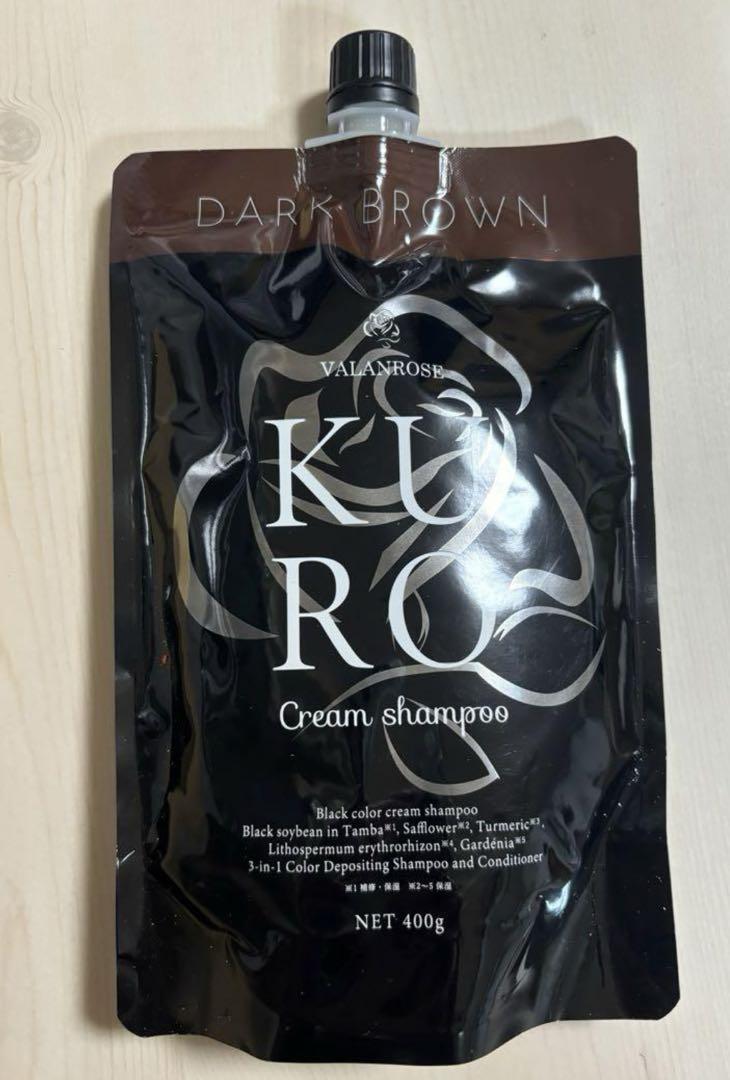 バランローズ KUROクリームシャンプー 400g 白髪染め
