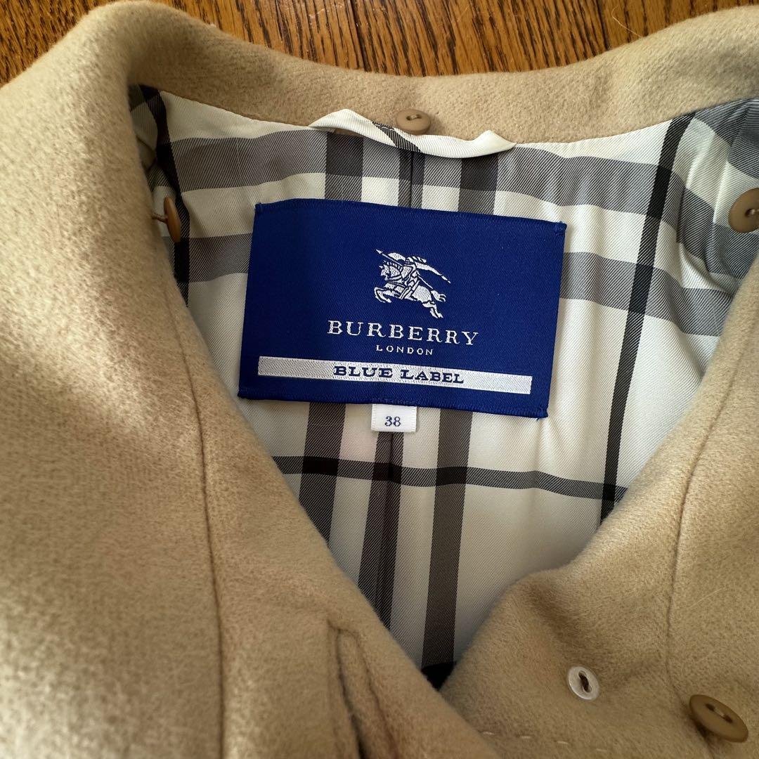BURBERRY カシミアロングコート ファー付き
