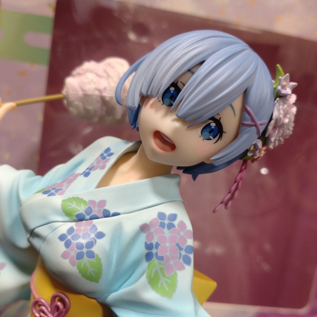 【開封品】リゼロ　レム 浴衣ver. 　1/7スケールフィギュア Amazon | 【特典】『Re：ゼロから始める異世界生活』レム 浴衣